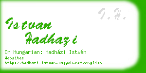 istvan hadhazi business card